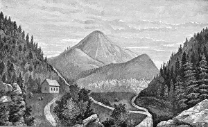 Kean Prints: Red Mountain in Yellowstone National Park
