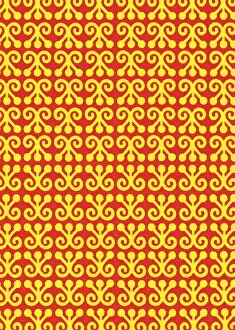 Images Dated 20th August 2003: Red and orange pattern