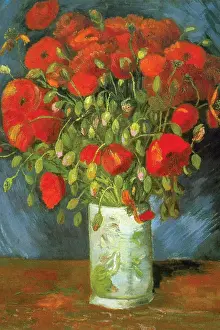 Prints of Red Poppies in a vase, 1880. By Vincent Van Gogh. (Photo by Buyenlarge/Getty Images) Echoes of Genius: Timeless Reproductions of a Master’s Vision: Red Poppies