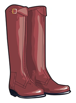 Leather Gallery: Red riding boots