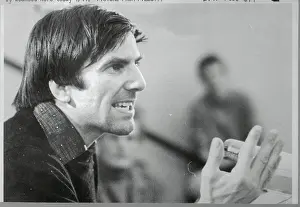 Red Rudi Dutshke Speaking at Microphone