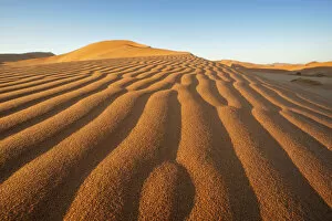 Sand Dune Gallery: Red Sand Dunes landscape scene in Sossusvlei, Namib-Naukluft National Park, Namibia