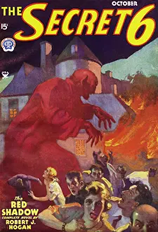 Flames Prints: The Red Shadow
