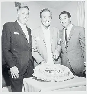 Red Skelton Cutting His Birthday Cake