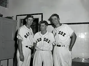 Red Sox Team Players Posing for Camera
