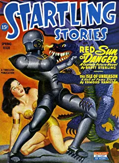 Science Fiction Prints: Red Sun of Danger