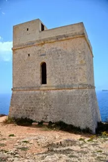 Malta Gallery: De Redin Coastal Tower, near Hagar Qim, Malta