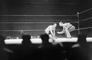 Arthur Donovan Prints: Referee Counting During Fight