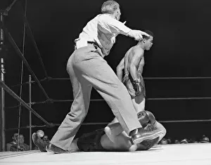 Referee Gesturing to Joe Louis