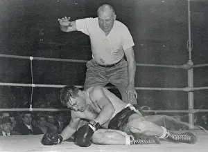 French Canadian Prints: Referee Giving Yvon Durelle a Countdown
