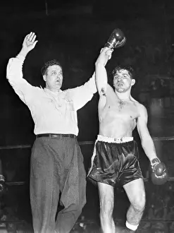 Referee Holding Up Tony DeMarco's Arm