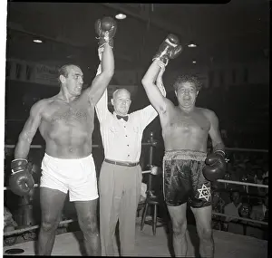 Referee Holds Primo Carnera and Max Baer's Hands
