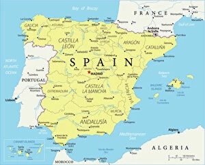 Map Collection: Reference Map of Spain