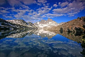Images Dated 29th June 2008: Reflection of clouds on Garnet Lake