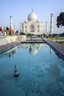 Images Dated 21st February 2015: Reflection of Taj Mahal