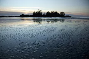 Sand Collection: Reflections On Chestermans Beach Of Frank Island Near Tofino