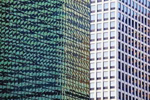 Images Dated 8th October 2012: Reflections in high-rises, Chicago, Illinois, USA