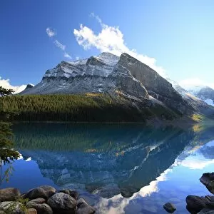 Images Dated 6th October 2010: Reflections on Lake Louise, Banff NP, Canada