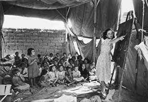 Blackboard Prints: Refugee Camp Class