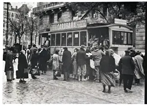 Refugees Boarding Bus Away From War Zone