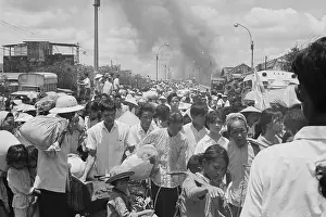 Explosion Prints: Refugees Fleeing Battle in Saigon