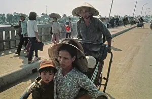 Huty27248 Prints: Refugees On Highway 1