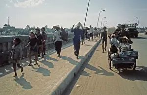 Huty27248 Prints: Refugees On Highway 1