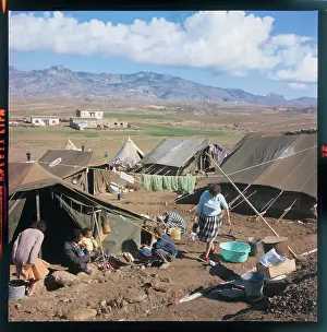 Nicosia Prints: Refugees Living in Tent Village