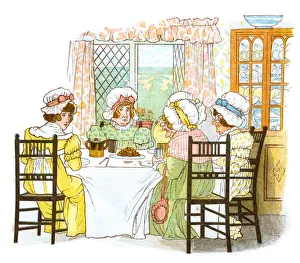 Images Dated 28th January 2013: Regency period womens tea party