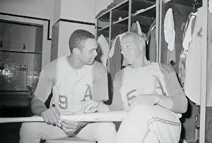 Reggie Jackson and Joe Dimaggio