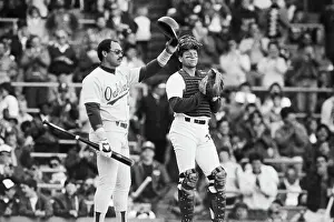 Retirement Prints: Reggie Jackson Raising Helmet