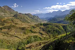 Rolling Prints: Region around Sapa, North Vietnam, Vietnam, Asia