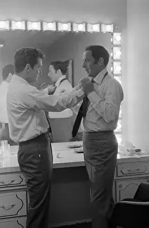 Regis Philbin Fixing Joey Bishop's Tie