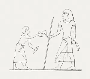 Delivery Prints: Registration letter of Semitic immigrants in Ancient Egypt, published 1885