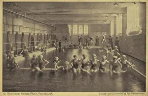 Labour Prints: Reichardt Kakaowerk, Wandsbek, shower and swimming pool for female workers