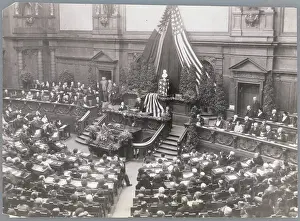 Bureaucracy Prints: The Reichstag Draped with Flags