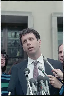 Reid Weingarten Talking to Media