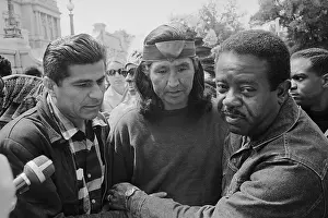 Reies Tijerina, Rev.Ralph Abernathy, & Al Bridges