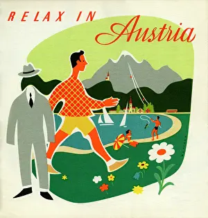 20th Century Style Prints: Relax in Austria