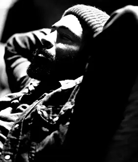 Marvin Gaye Prints: Relaxing While Recording Let's Get In On