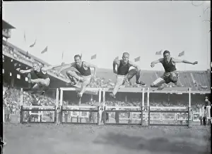 Relay Contenders Jumping Hurdles