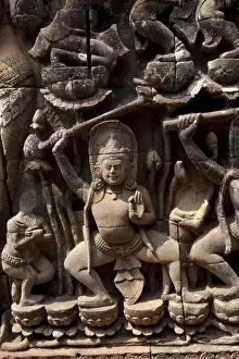 February Prints: Relief at Angkor Thom