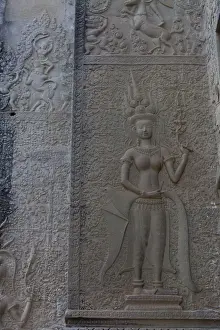 February Prints: Relief at Angkor Wat