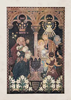 Prints of Religious painting Simon baptizing Baby Jesus in church Original edition from my own archives Source World Religion Prints: Religious painting Simon baptizing Baby Jesus in church