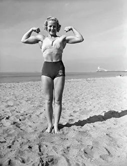 Relna Brewer In Full Length Muscle Pose