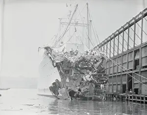 Prow Prints: Remains of Damaged Ship
