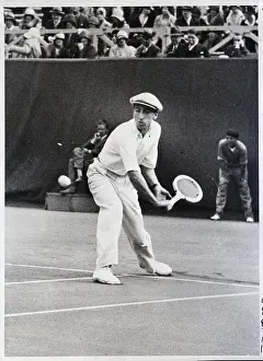 Ball Court Prints: Rene La Coste Playing at French Finals