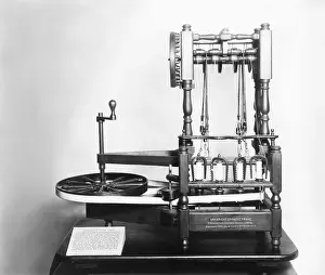 Machine Prints: Replica of Arkwright's First Spinning Machine