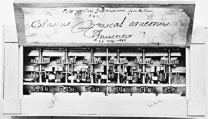 Mathematics Prints: Replica of Calculating Machine