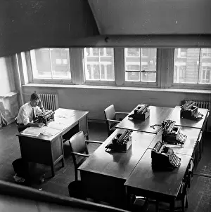 Typewriter Prints: Reporter Offices
